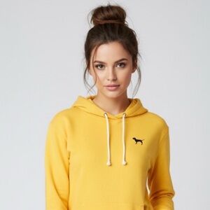 ⭐️💫 Victoria's Secret “ PINK” Yellow Hoodie 💫⭐️